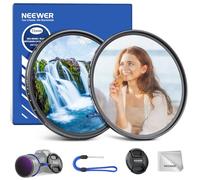 NEEWER 72 mm Variable ND and Black Diffusion 1/4 Filter Set, Pack of 2, Multi-Coated Optical Glass, Neutral Density Filter ND2-400 and Incredibly Soft Film Effect Filter for Camera Lenses