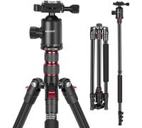 Neewer 77-Inch Tripod, Camera Tripod for DSLR, 2-in-1 Compact Aluminum Tripod Monopod with 360 Degree Ball Head, 2 Center Axis, QR Plate and 8 ..