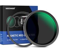 NEEWER 77mm Magnetic Variable ND Filter ND2-ND32(1-5 Stops) with Magnetic Adapter Ring, HD Adjustable Neutral Density Filter with Water Repellent Double Sided 30 Layer Coatings, No X Cross