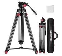 NEEWER 79 Inch Camera Tripod with 360° Ball Head, Heavy Duty Aluminium Alloy Video Tripod with QR Plate, Compatible with Canon, Nikon, Sony and Other DSLR Camera Camcorders, Max. Load 17.6 lb