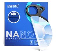Neewer 79mm Handheld Half Moon Kaleidoscope Prism Lens Filter with Hand Grip, 1/4" Threaded Hole for Small Tripod Magic Arm, K9 Optical Crystal Semicircular Glass Effect Filter