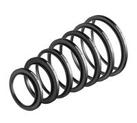 Neewer 7pcs 49-77mm Filter Step Up Rings Set (Neutral Density, Aluminium, Black)