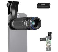 NEEWER 7X Telephoto Lens with Phone Lens Clip Compatible with iPhone Samsung, 15 Elements 12 Groups 7X Magnification Phone Lens for 17mm Thread Phone Cage/Phone Case/Backplate, LS-36 PRO