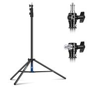 NEEWER 8.5ft/2.6m Air Cushioned Light Stand, Heavy Duty Metal Photography Tripod Stand with 1/4"to 3/8" Reversible Spigot, 3 Way Mounting Interface & Metal Locking Knobs, Max Load 5.5lb/2.5kg
