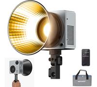 NEEWER 80W LED Video Light with 72Wh Battery/100W PD Fast Charging APP/2.4G Control Portable Bi Color Mini COB Studio Continuous Output Lighting 26500lx/1m 2700-6500K Dimmable CRI95+ 13 Scenes, HB80B