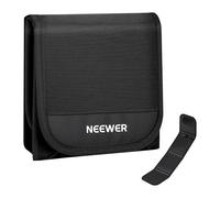 NEEWER 82mm Filter Case, Trifold Foldable Splash Resistant Protective Carry Pouch Storage Bag Accessories, Holds Up to Three 82mm Round Camera Lens Filters, PB15