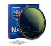 NEEWER 82mm Variable ND Filter ND2-ND400 with Putter, Adjustable Neutral Density Camera Lens Filter(0.3-2.7, 1-9 Stops), 30 Layer Nano Coated/HD Optical Glass/Water Repellent/Anti Scratch/Ultra Slim