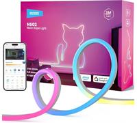 NEEWER 9.84ft/3m LED Strip Lights, Smart AI RGB IC Flexible Cuttable Neon Rope Light, App Control, Bedroom Gaming Room Indoor Studio Home Wall Decor, Compatible with Google Assistant Alexa, NS02
