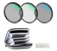 NEEWER 95mm UV CPL ND Lens Filter Kit with Hard Shell Storage Case, Multicoated Optical Glass & Aluminum Alloy Frame, UV + Circular Polarizing (CPL) + Neutral Density (ND4) Filter for 95mm Camera Lens
