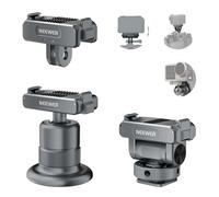 NEEWER Action Camera Accessories Kit Compatible with DJI Osmo Action 5 Pro/4/3, Cold Shoe Mount, Quick Release Magnetic Mount & Ball Head Adapter, AC011+AC012+ AC013, Dark Gray