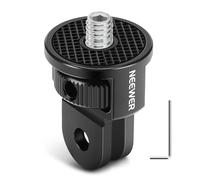 Neewer Action Camera Mount Adapter with 1/4" Screw Aluminum Alloy Compatible with GoPro Hero 13 12 Insta360 X4 X3 DJI Osmo Pocket 3 Creator Combo Cage, GP-7