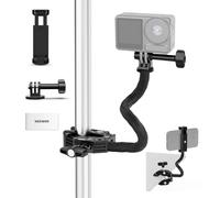Neewer Action Camera Mount Kit with Super Clamp, Soft Tube, Action Camera Adapter, Adjustable Holder for Flat/Round Surfaces, Compatible with GoPro Insta360 DJI Action Camera GP-26