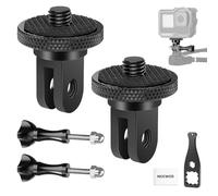 NEEWER Adapter Mount Tripod Action Camera with Screw 1/4"-20, Accessories Aluminum Alloy, Compatible with Insta360 X5 X4 X3 GoPro Hero 13 12 DJI Osmo Action 5 Pro 4 3 AKASO APEMAN, GP-81