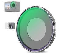 NEEWER Adjustable CPL Filter Compatible with DJI Osmo Action 5 Pro & Action 4, Screw On Circular Polarizing Lens Filter Multicoated HD Optical Glass Slim Frame Action Camera Accessories, FL-N49