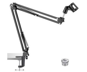 NEEWER Adjustable Microphone Stand with Mount, Maximum Load 1 kg, Microphone Stand for Radio, Broadcast, Voice-Over, Stage and TV Stations, Compatible with Blue Yeti Snowball Yeti X etc. (Black)