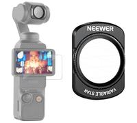 NEEWER Adjustable Star Filter 4/8 Point Compatible with DJI Osmo Pocket 3 Creator Combo Accessories, Magnetic Multicoated HD Optical Glass Gimbal Camera Lens Filter with Screen Protector, FL-C38