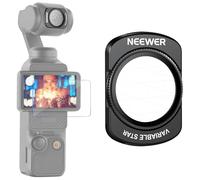 NEEWER Adjustable Star Filter 4/8 Point Compatible with DJI Osmo Pocket 3 Creator Combo Accessories, Magnetic Multicoated HD Optical Glass Gimbal Camera Lens Filter with Screen Protector, FL-C38