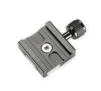 NEEWER Aluminium 50mm Quick Release Plate QR Clamp | 3/8" Thread with 1/4" Adapter, Bubble Level, Compatible with Benro Acratech Kirk Wimberley Gitzo Manfrotto RRS Arca Swiss