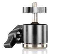 Neewer Aluminum Alloy 360 Degree Rotating Swivel Mini Ball Head with 1/4" 3/8" Thread Base Mount Compatible with Canon Nikon Sony DSLR Cameras Camcorder iPhone Holders GoPro Hero Adapters