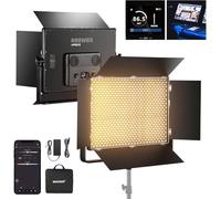 NEEWER AP150B AP150B Two-Tone LED Video Panel Light Kit 150W, 1440 LED 49500Lux@0.5m 2500K-8500K CRI96+/TLCI97+ Dimming 0-100% APP Control/2.4G/Panel/DMX, Studio Lighting Pro for Video Photos, AP150B