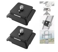 NEEWER Arca Type Quick Release Plate with 1/4" Screw, Camera Tripod Mount Adapter QR Plate Accessory Compatible with DJI RS Series Gimbal Stabilizer Action Camera Phone Cage, UA078