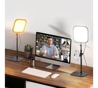 NEEWER BASCIS 2 Pack 10.8" Video Conference Lighting for Zoom Calls, L220 | With Desk Stands/Phone Holders, 15W Bi Color Edge Lit Full Screen Light CRI95+ for Computer Laptop Webcam Streaming Recording