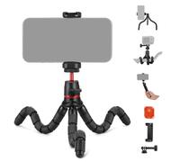 NEEWER Basic Tripod for iPhone With Remote, Action Camera Adapter, Phone Holder - Mini Flexible Stand Compatible With GoPro Samsung DSLR Webcam for Vlog, Video Recording, T72