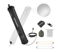 NEEWER BASICS 10W Handheld LED Fill Light 23.6"/60cm, Bi Color Portable Inflatable TPU Tube Lighting, 2700K-5600K CRI95 6.4' Cable USB A Powered for Studio Photography Video Recording Streaming, GC10B