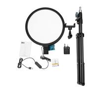NEEWER BASICS 12" Large Ring Light with 63" Tripod Stand/Phone Holder/Remote Compatible with iPhone, 15W LED Bi Color Full Screen Lighting for Video Recording Selfie Streaming Makeup Photography, R12L