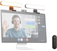 NEEWER BASICS 12W Dual Monitor Light Bar with Stands, LED Desk Lamp for Home Office Video Conference Lighting Computer Laptop Webcam Zoom Streaming, Bi Color, Remote/Touch Control Dimmable, L10