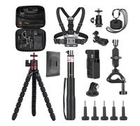 NEEWER BASICS 16 in 1 Accessories Kit Compatible with DJI OSMO Pocket 3, Mini Tripod Selfie Stick Chest Strap Magnetic Neck Mount Extension Adapter Mountaineering Cycling Dual Cam Vlog, GP-52