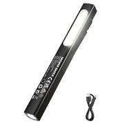 NEEWER BASICS 2 in 1 EDC Flashlight with Side COB Floodlight, 5W 388lm Mini Handheld Pocket LED Pen Flash Light with 400mAh Rechargeable Battery, Magnetic Clip On for Repair Camping Emergency Use, G32
