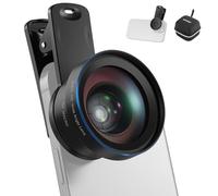 NEEWER BASICS 2 In 1 Phone Camera Lens Accessories Kit, HD 0.45x Wide Angle + 15x Macro, Lens Clip, Detachable 17mm to 37mm Filter Adapter Ring Compatible with iPhone Samsung Android Smartphone, LS-67