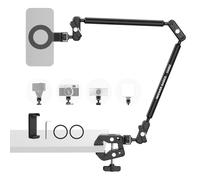 NEEWER BASICS 26.4" Magic Arm with Desk Clamp & Magnetic Overhead Phone Mount Holder Compatible with MagSafe iPhone Samsung Video Recording, DSLR Action Camera Webcam Mic Stand, Max Load 1.1 lb, UA062