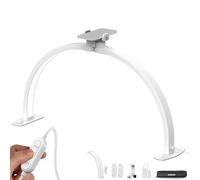 NEEWER BASICS 29" Half Moon Nail Light for Desk, 36W Foldable Nail Tech Table Arc Lamp, LED Manicure Half Ring Light with Phone Holder for Makeup Beauty Tattoo Overhead Video Recording, HM02-D