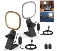 NEEWER BASICS 2Pcs 5" 10W LED Streaming Light, Bi Color Edge Lit Full Screen CRI95 USB Lamp with Multifunction Desk Stand, Monitor Laptop Computer Webcam Video Conference Zoom Recording Lighting, NL10