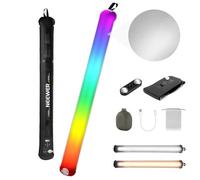 Neewer BASICS 30W Handheld RGB Tube Light 35.5"/90cm, Portable Inflatable TPU Lighting 5000mAh Type C 45W in/30W Out, 3000Lux 17 Effects 2700-6500K CRI95 for Studio Photography Video Recording, GC30C
