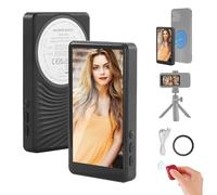 NEEWER BASICS 4" Magnetic Vlog Selfie Monitor Screen Compatible with iPhone, Wireless Phone Back Camera Monitor with Remote/1500mAh for YouTube TikTok, NOT Compatible with Google Phone/4K Video, M4B