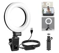 NEEWER BASICS 5" Ring Light for Video Conference Lighting, Clip on Light Kit with Desk Tripod Stand for Monitor Laptop Computer Zoom Call Live Streaming Remote Working Learning Video Recording, BR60