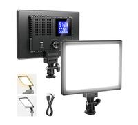 NEEWER BASICS 9" LED Video Light Panel, 3200-5600K Edge Lit Dimmable Camera Soft Key Lighting, CRI95+ 800Lux 4000mAh Rechargeable for Video Recording Streaming Selfie Vlog Studio Photography, NL-120B