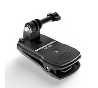 NEEWER BASICS Backpack Strap Clip Clamp Mount Holder, Three Prong Adapter Compatible with GoPro Hero Insta360 DJI AKASO Action Camera Accessories for POV Video Recording, GP-102