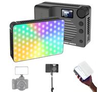 NEEWER BASICS BS40C Full RGB Magnetic Camera Video Light, 45W Boost Mode, Small LED Panel Lighting 4800lx/0.5m CRI95+ 2500-10000K 14 Scenes 5000mAh for DSLR Tripod Streaming Photography Vlog Recording