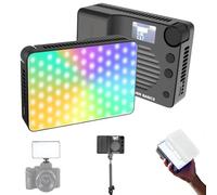 NEEWER BASICS BS40C Full RGB Magnetic Camera Video Light, 45W Boost Mode, Small LED Panel Lighting 4800lx/0.5m CRI95+ 2500-10000K 14 Scenes 5000mAh for DSLR Tripod Streaming Photography Vlog Recording