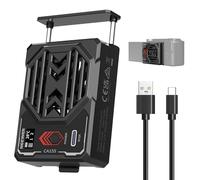 NEEWER BASICS Camera Cooling Fan with Battery, External Cooler, CA155 | Spring Loaded, Type C PD Fast Charge Real Time Display, Compatible with Sony ZV-E1 A6700 Canon R6 Mark II Fujifilm XS20 Nikon