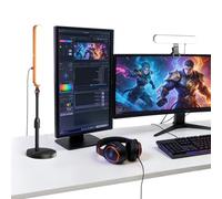 NEEWER Basics Desktop LED Light with 11" Stand/Monitor Clamp, 2 Pack(12W) CRI95 Bi Color Video Conference Zoom Lighting for Laptop Computer Webcam, Compatible with Video Recording, L10