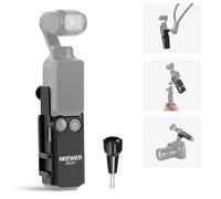 NEEWER BASICS Pocket 3 Extension Mount Adapter Compatible with DJI Osmo Pocket 3 Accessories, Protective Cage Bracket Mic Holder Clamp Stand with Cold Shoe for Tripod Vlog Video Recording, AC017