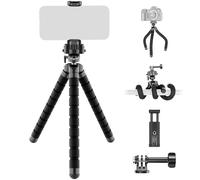NEEWER BASICS Flexible Phone Tripod, Mini Small Octopus Desk Stand Holder, Vlog Selfie Stick for Cell Phone Camera Compatible with iPhone GoPro DJI Insta 360 Action Camera for Video Recording, TP001