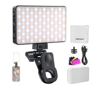 NEEWER BASICS LED Selfie Phone Light Compatible with iPhone Camera Laptop Computer Webcam for Video Conference Lighting Recording Zoom Call, 2500-9000K CRI95+ Dimmable Clip On Fill Light, BL120B