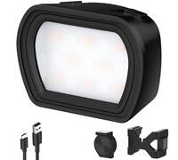 NEEWER BASICS Magnetic Auxiliary Light Compatible with DJI OSMO Pocket 3 Camera Creator Combo, 1.3W Rechargeable Plastic Mini LED Fill Light Attachment w Upgraded Mounts for Video Recording, M21 Black