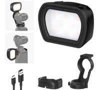 NEEWER BASICS Magnetic Auxiliary Light Compatible with DJI OSMO Pocket 3 Gimbal Camera Creator Combo, USB C Rechargeable Mini LED Fill Lighting Attachment for Selfie Vlog Video Recording, M21 Black